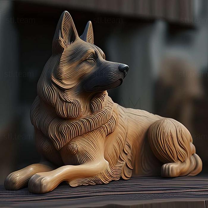 3D model Bukovina Shepherd dog (STL)